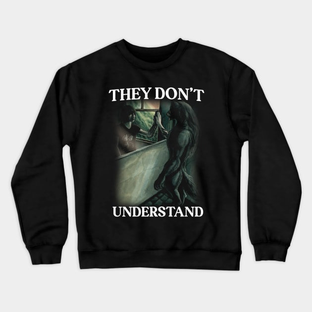 Wolf Ripping Shirt Meme, They Don't Understand Wolf Crewneck Sweatshirt by CamavIngora